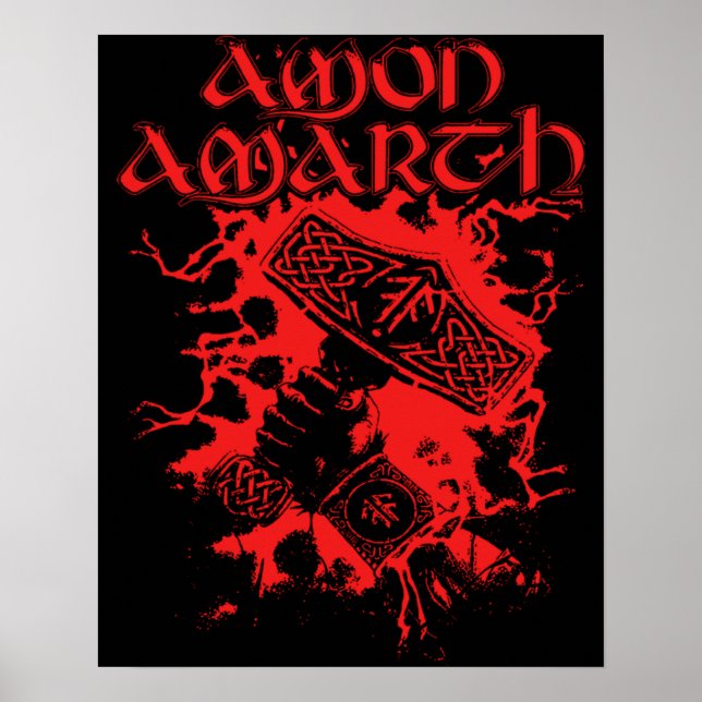 Retro Amon Amarth Live Love Music Forever Poster (Front)