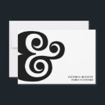 Retro Ampersand Typography Wedding Save the Date<br><div class="desc">Minimal save the date card features bold 70s inspired ampersand. Personalise the back with your wedding details, including names, wedding date, location and website. Add your custom wording to this design by using the "Edit this design template" boxes on the right hand side of the item, or click the blue...</div>