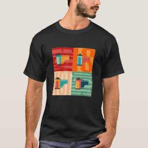 Retro Analogue Film Roll Vintage Photography In Co T-Shirt