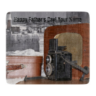 Retro analogue Video Camera Cutting Board