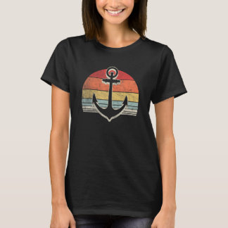 Retro Anchor  Vacation Wear Beach Sea Marine Sailo T-Shirt