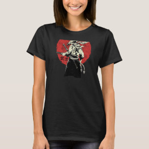 Retro Ancient Japanese Warrior on back Tokyo Samu T-Shirt