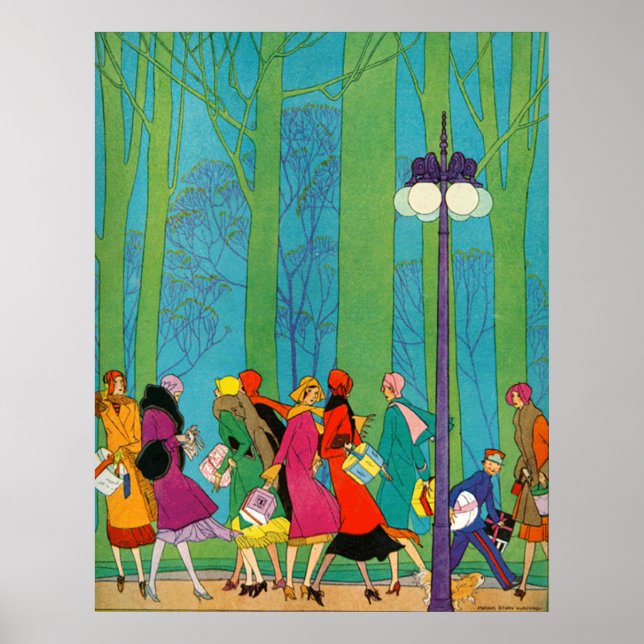 Retro and Art Deco Poster Print (Front)