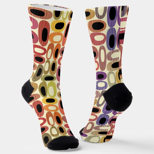 Retro And Colourful Socks (Angled)