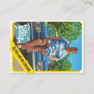 Retro and his Corvair! Calling Card