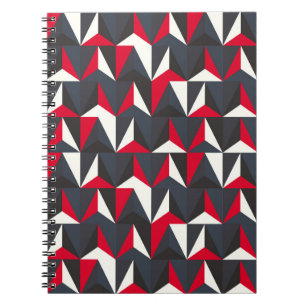 Retro and Vintage style with geometric shape,  ill Notebook