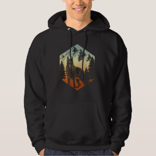 Retro Animal Dog German Shepherd Hoodie