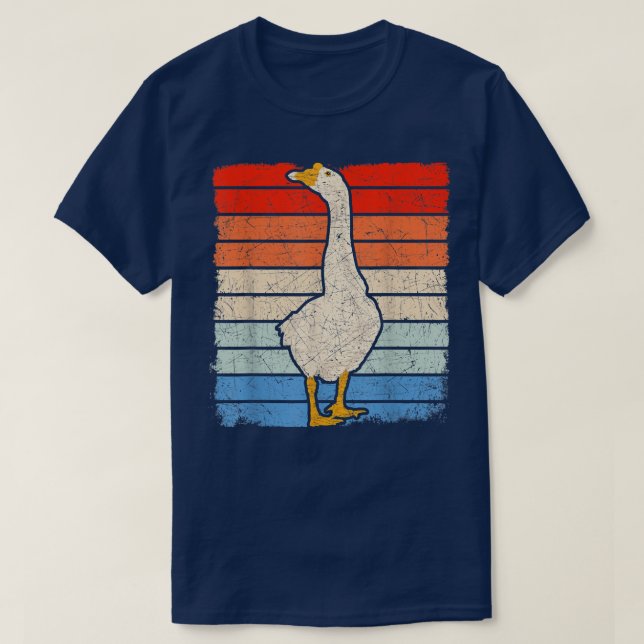 Retro Animal Goose Lover Farmer Farm Bird Goose 71 T-Shirt (Design Front)