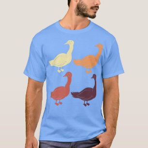 Retro Animal Lover Geese Farm Bird Farmer Goose T-Shirt