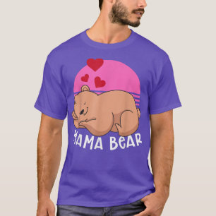 Retro Animal Mum Family Bear Mummy Bear Cute Mama  T-Shirt