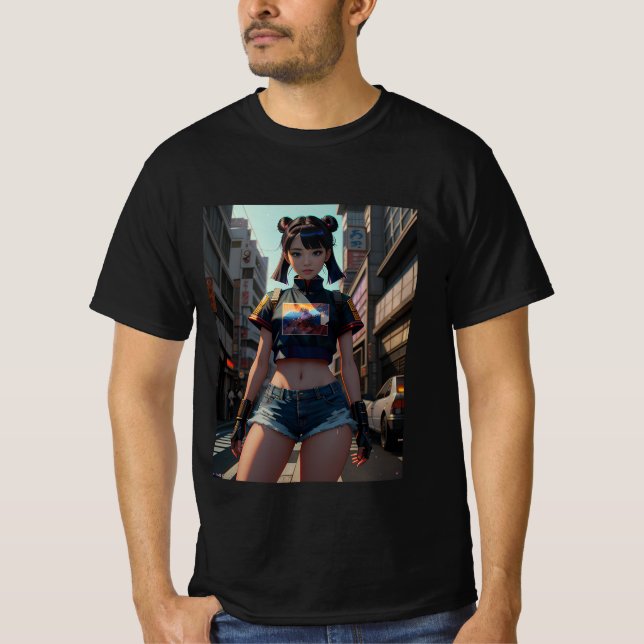Retro Anime Tokyo Streets T-Shirt (Front)