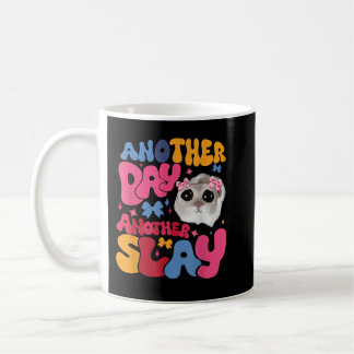 Retro Another Day Another Slay Tiny Hamster Coffee Mug