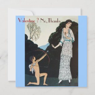 RETRO ANTI VALENTINE'S DAY PARTY WAX SEAL MONOGRAM INVITATION