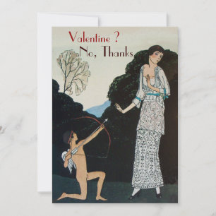 RETRO ANTI VALENTINE'S DAY PARTY WAX SEAL MONOGRAM INVITATION