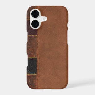 Retro Antique Book, faux leather bound brown