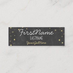 Retro Antique Chalkboard Mini Business Card