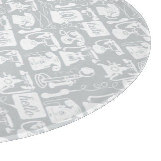 Retro Any Colour Telephone Pattern Cutting Board