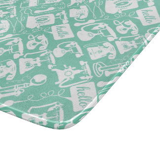 Retro Any Colour Telephone Pattern Cutting Board
