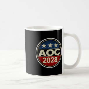 Retro Aoc 2028 Fight Oligarchy Protest Resist Bern Coffee Mug