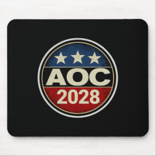 Retro Aoc 2028 Fight Oligarchy Protest Resist Bern Mouse Mat