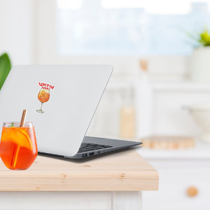 Retro Aperol Spritz Custom-Cut Vinyl Stickers