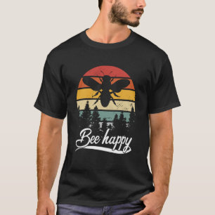 Retro apiary nature beehive honeycomb insect bee h T-Shirt