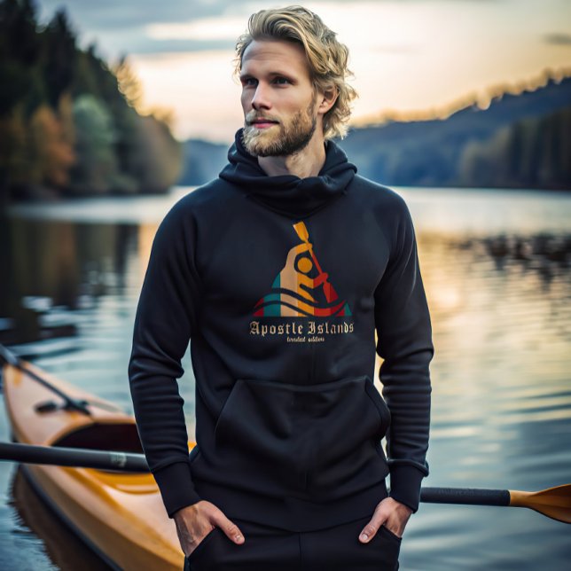 Retro Apostle Islands Kayaking Hoodie (Creator Uploaded)