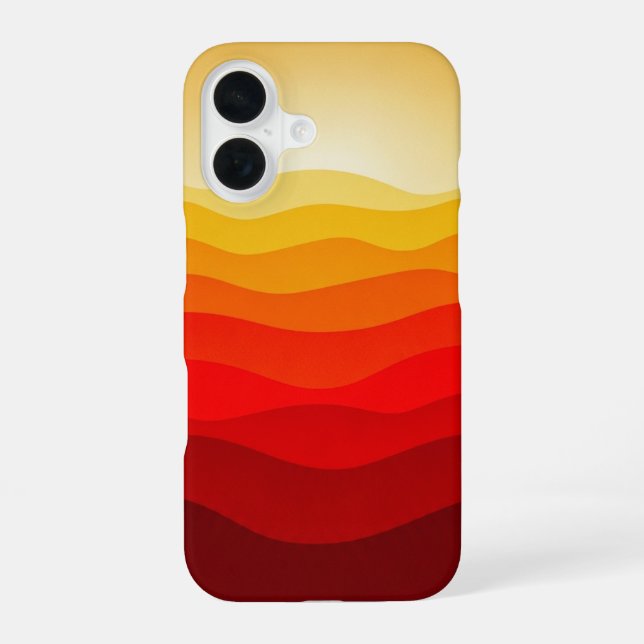 Retro Apple Horizon iPhone 16 Case (Back)
