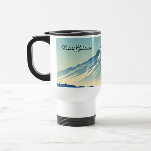 Retro Apres-Ski Club 2026 Winter Sports Travel Mug (Left)