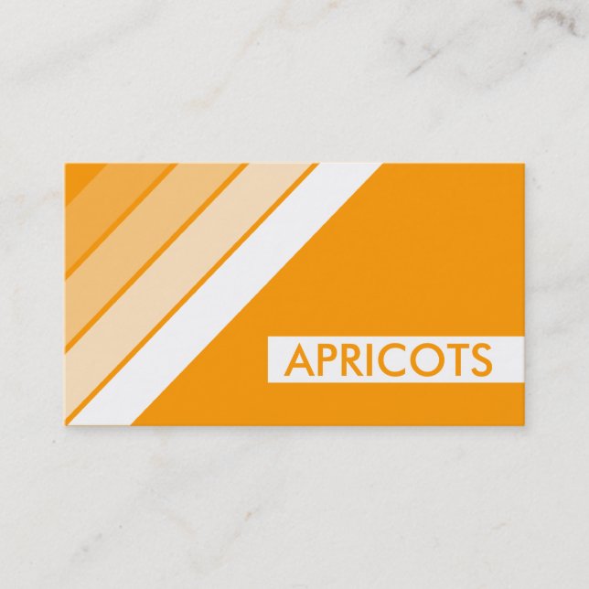 retro APRICOTS Business Card (Front)