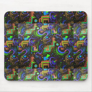 Retro Arcade Carpet Design Mousepad