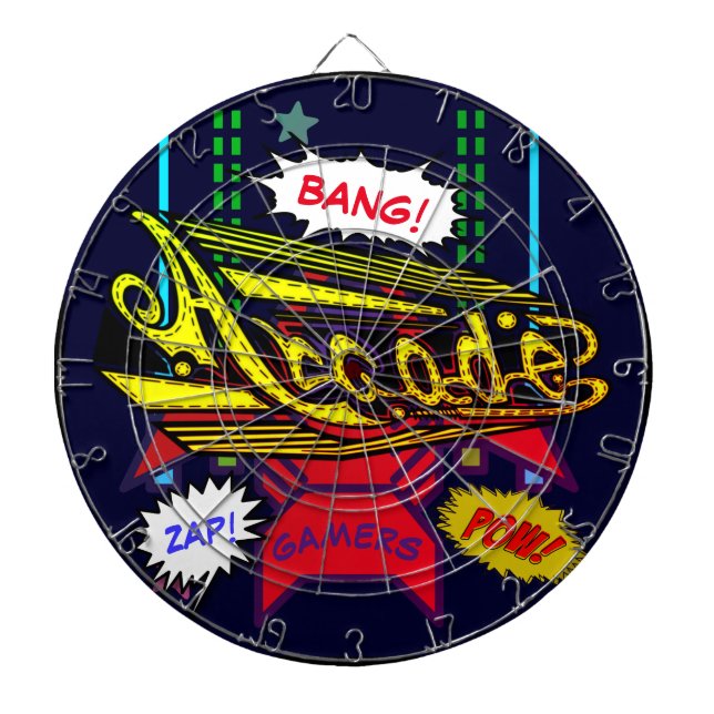 Retro Arcade Decor Dartboard (Front)