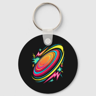 Retro Arcade Frisbee Disc Golf Flying Discs Golfin Key Ring