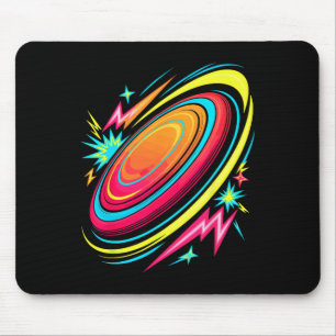 Retro Arcade Frisbee Disc Golf Flying Discs Golfin Mouse Mat