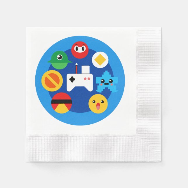 Retro Arcade Fun Napkin (Front)