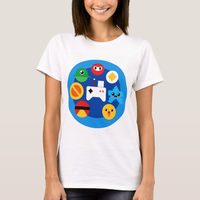 Retro Arcade Fun T-Shirt (Front)
