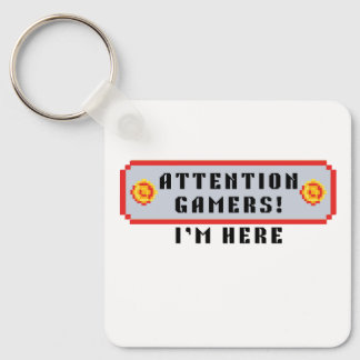 Retro Arcade Funny Gamer Quote Key Ring