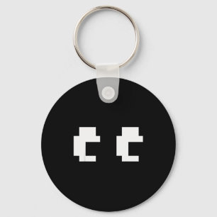 Retro Arcade Game Ghost Eyes Halloween Group Costu Key Ring