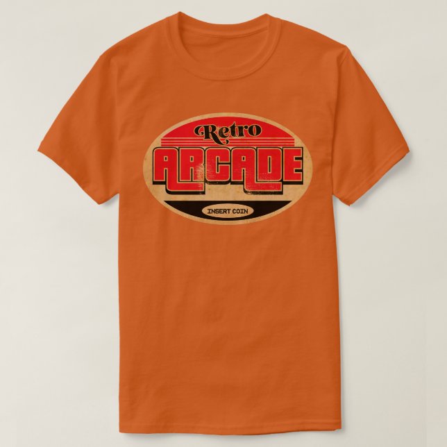 Retro Arcade Gamer T-Shirt (Design Front)
