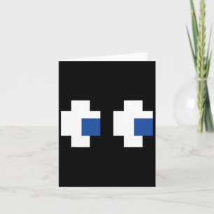 Retro Arcade Gaming Halloween Ghost Partner Group  Card