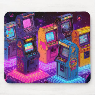 Retro Arcade Machines Mouse Mat