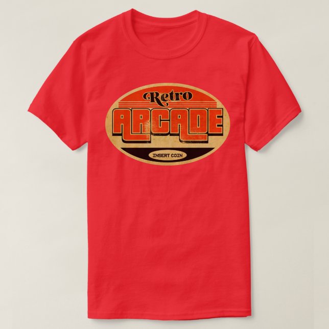 Retro Arcade Player T-Shirt (Design Front)