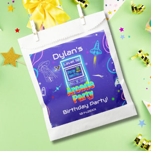 Retro Arcade Power Up Gaming Birthday Party Favour Bags