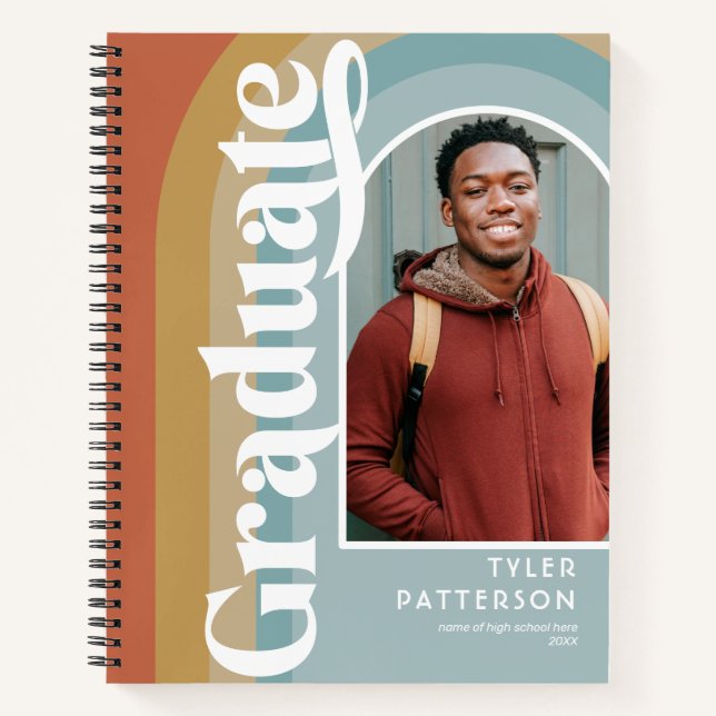 Retro Arch Photo 2025 Graduation Leavers Book (Front)