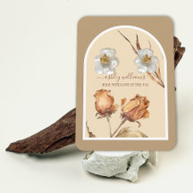 Retro Arch Script Rose Earring Display