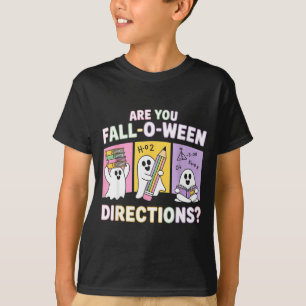 Retro are fall o ween directions teacher halloween T-Shirt