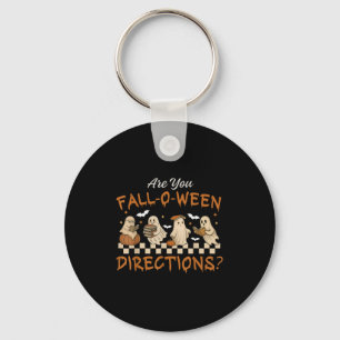 Retro Are You Fall O Ween Directions Teacher Hallo Key Ring