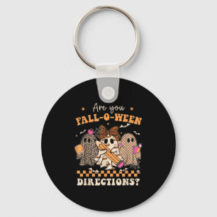 Retro Are You Fall O Ween Directions Teacher Hallo Key Ring
