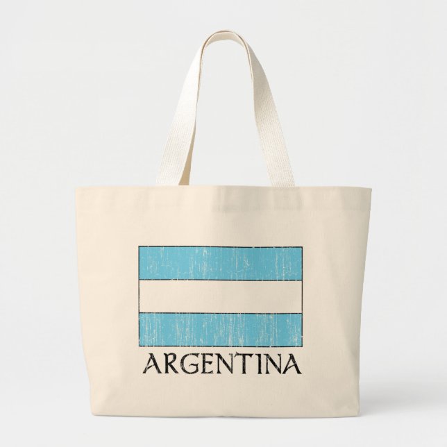 Retro Argentina Flag Bag (Front)