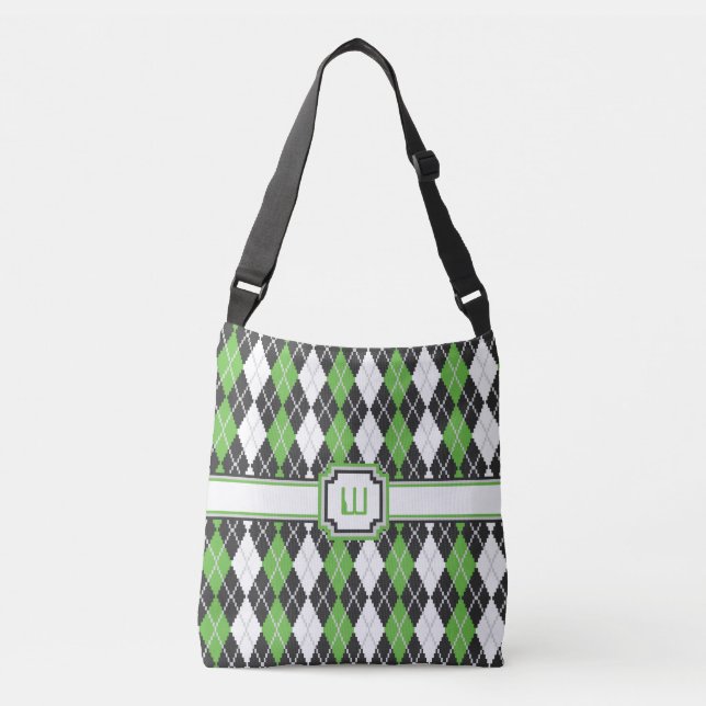 Retro Argyle All-Over-Print Bag (Front)